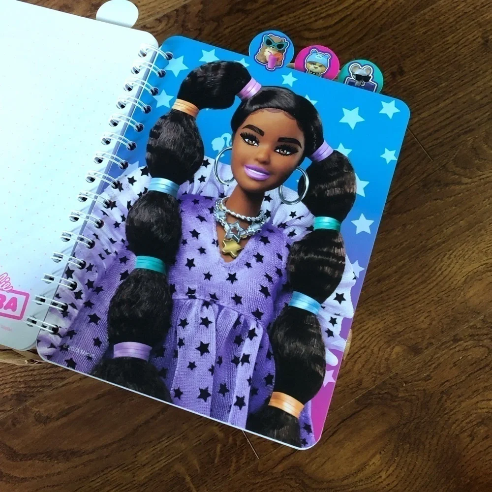 Barbie Tabbed spiral notebook journal